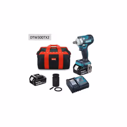 Makita DTW300TX2 18v 1/2 Scaffolding Impact Wrench 2 x 5.0ah Batteries + Bag