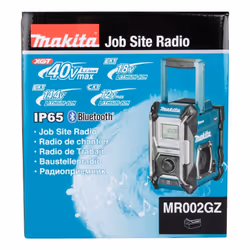 Makita Job Site Bluetooth Radio MR002GZ Blue LXT 18V 40v Max AM FM XGT USB Bare