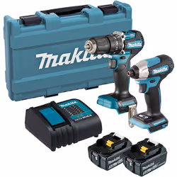 Makita 18V BRUSHLESS COMBO KIT DLX2214TJ IMPACT DRIVER AND DRILL 2 x 5ah batts