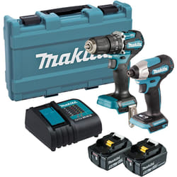 Makita 18V BRUSHLESS COMBO KIT DLX2214TJ IMPACT DRIVER AND DRILL 2 x 5ah batts
