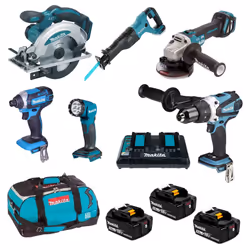 Makita DLX6117TX1 18V 3 X 5.0AH LI-ION LXT Cordless 6-Piece Kit