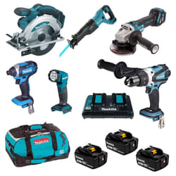 Makita DLX6117TX1 18V 3 X 5.0AH LI-ION LXT Cordless 6-Piece Kit