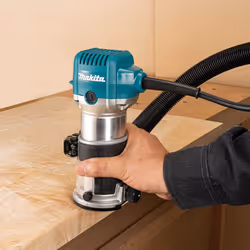 Makita RT0702CX4 1/4" Router / Laminate Trimmer with Trimmer Guide 240V 710w - Additional view 9