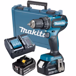Makita DHP485F001 18V LXT Lithium Ion Brushless Combi Hammer Drill - 2x 3.0ah