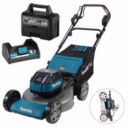 Makita LM004JM101 64V Max Brushless Self Propelled 53cm Lawnmower + 4Ah +Charger