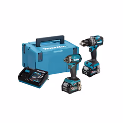 Makita DK0176G205 40V Max Impact Driver & Combi Drill Set 40V 2 x 2.5Ah Li-ion