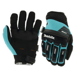 Makita Advanced Impact Demolition Gloves Touchscreen Smart Phone Compatible - Medium, 1 Pair