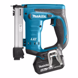 Makita DST221RTJ, Staple gun, Black, Blue, Silver, 1 cm, 1 cm, 2.2 cm, 0.6 mm