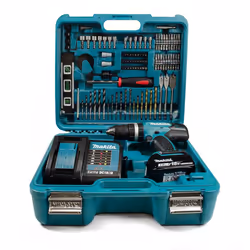 Makita DHP453SFTK 18v Lithium Combi Hammer Drill + 101 Piece Screwdriver Bit Set