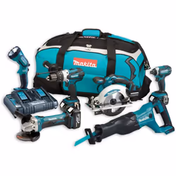 Makita DLX6072PT 18v 6 Piece LXT Multi Tool Kit Lithium Ion Li-Ion - 3 x 5.0AH