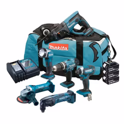 Makita DLX6075M 18v 6 Piece LXT Cordless Tool Kit Li-Ion - 3 x 4.0Ah Batteries