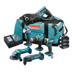 Makita DLX6075M 18v 6 Piece LXT Cordless Tool Kit Li-Ion - 3 x 4.0Ah Batteries