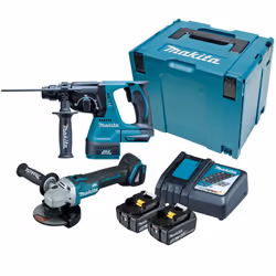 Makita DLX2279TJ 18v LXT 2 Piece Brushless Kit DHR242Z SDS + DGA504 Grinder