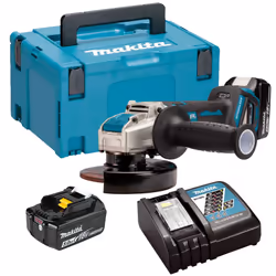 Makita DGA519RTJ 18v Cordless Brushless X-Lock Angle Grinder 125mm - 2x 5.0ah