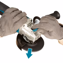 Makita DGA519RTJ 18v Cordless Brushless X-Lock Angle Grinder 125mm - 2x 5.0ah