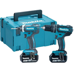 Makita DLX2131TJ 18V 2x5.0Ah Li-ion Combi/Impact Twin Kit