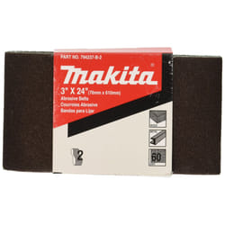 Makita 742312-8E 3-Inch x 24-Inch Abrasive Sanding Belt  120 Grit (10/Pk)