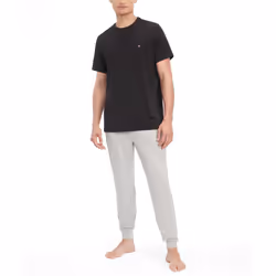Tommy Hilfiger Men's Flag Crew Neck Tee  Black  XXL