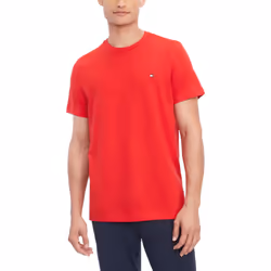Tommy Hilfiger Men's Flag Crew Neck Tee Mahogany XXL