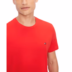 Tommy Hilfiger Men's Flag Crew Neck Tee  Mahogany  XXL