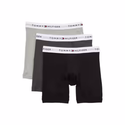 Tommy Hilfiger Men's Underwear Cotton Stretch Trunk  Grey Heathered  M