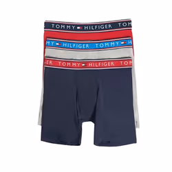 Tommy Hilfiger Men's Cotton Stretch Boxer Brief Multipack Evening Blu