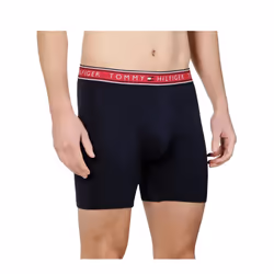 Tommy Hilfiger Men's Cotton Stretch Boxer Brief Multipack  Evening Blu