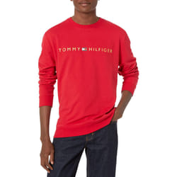 Tommy Hilfiger Men's Modern Essentials French Terry Sweatshirt Mahogany X-Large