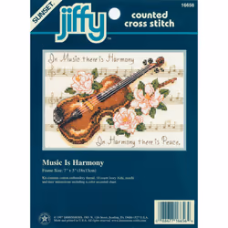 Dimensions/Jiffy Mini Counted Cross Stitch Kit 7"X5"-Music Is Harmony (14 Count)