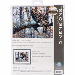 Dimensions Counted Cross Stitch Kit 14"X11"-Wise Owl (14 Count)