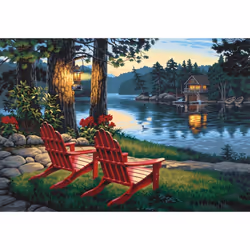 Dimensions PBN 20x14 AdirondackEvening None Adirondack Evening