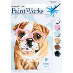 Dimensions   Dog Love  Paintworks Paint By Numbers Kit for Kids and Adults  8'' x 10'