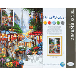 Dimensions 73-91741 Springtime in Paris Paint by Numbers Kit  14'' x 20'