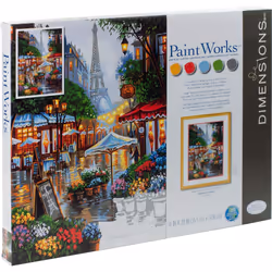 Dimensions 73-91741 Springtime in Paris Paint by Numbers Kit  14'' x 20'