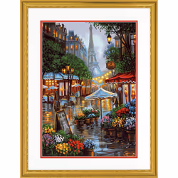 Dimensions 73-91741 Springtime in Paris Paint by Numbers Kit  14'' x 20'