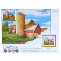 Dimensions On The Farm Paint by Number Kit for Adults and Kids 14"""" x 11"""" Multicolor