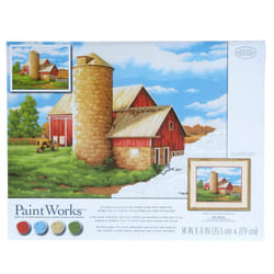 Dimensions On The Farm Paint by Number Kit for Adults and Kids  14"""" x 11""""  Multicolor