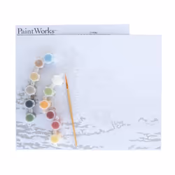 Dimensions On The Farm Paint by Number Kit for Adults and Kids  14"""" x 11""""  Multicolor