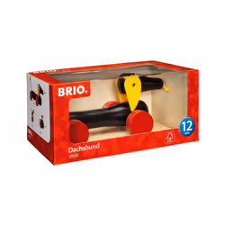 BRIO World - 30332 Pull Along Dachshund | Interactive Toddler Toy | Durable Wooden Construction | FSC Certified Sustainable W ...