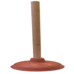 Cobra Products 301 Rubber Plunger  6""  Red