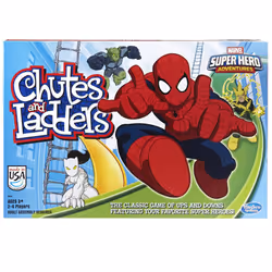 Hasbro Gaming Chutes and Ladders: Marvel Spider-Man Edition Board Game for Kids 2-4 Players Preschool Games Ages 3 and Up ( ...