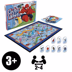Hasbro Gaming Chutes and Ladders: Marvel Spider-Man Edition Board Game for Kids 2-4 Players  Preschool Games  Ages 3 and Up (Amazon Exclusive)