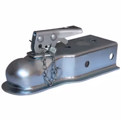 Husky 87075 2 Ball 3 Width 3 500 lbs. Straight Coupler with Chain   Grey