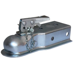 Husky 87075 2 Ball 3 Width 3 500 lbs. Straight Coupler with Chain   Grey