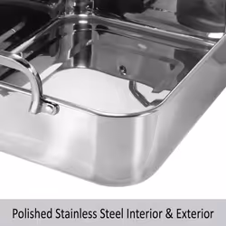 Chantal Stainless Steel Roasting Pan with Non Stick Roasting Rack  15.5""""x12.25""""x4"""" (SL60-38RKC)