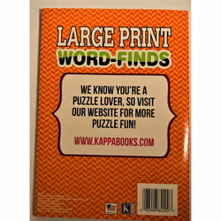 Kappa Publication 3842 Large Print Word-Finds Assorted Volumes  Multi