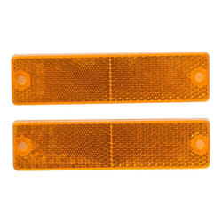 Grote 40133 Yellow Mini Stick-On / Screw-Mount Rectangular Reflectors