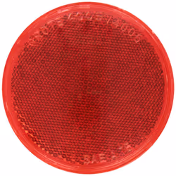 Grote 40062 Red 3"" Round Sealed Stick-On Reflector