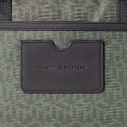 Tommy Hilfiger Men's Leo Briefcase  Army Green/Faded Military  One Siz