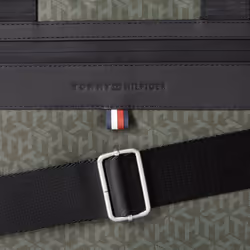 Tommy Hilfiger Men's Leo Briefcase  Army Green/Faded Military  One Siz